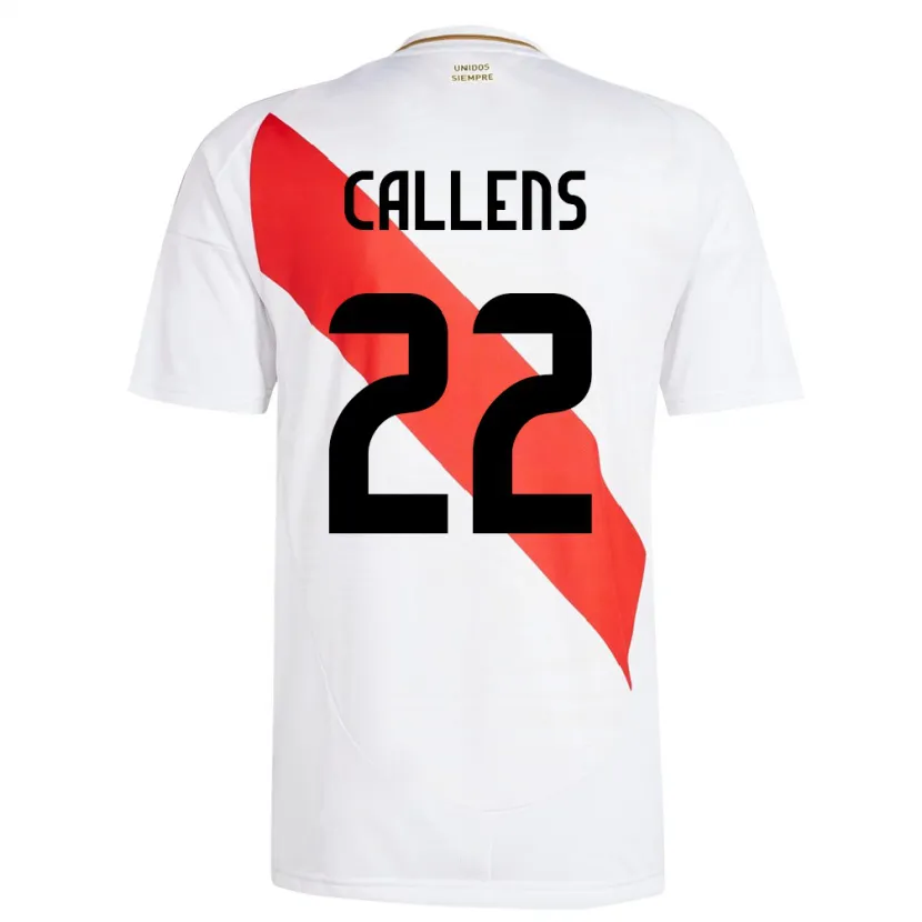 Danxen Niño Camiseta Perú Alexander Callens #22 Blanco 1ª Equipación 24-26 La Camisa México