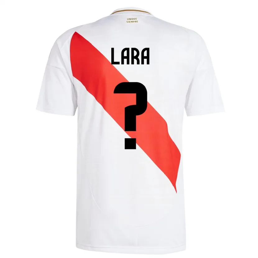 Danxen Niño Camiseta Perú Jean Lara #0 Blanco 1ª Equipación 24-26 La Camisa México