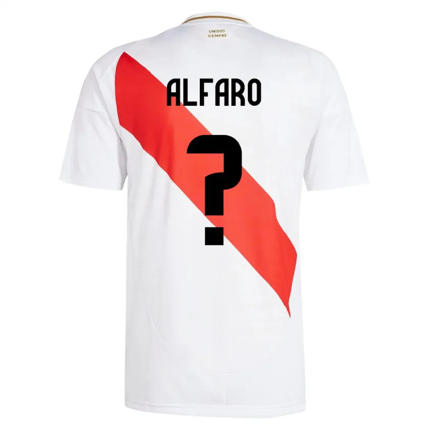 Danxen Niño Camiseta Perú Silvana Alfaro #0 Blanco 1ª Equipación 24-26 La Camisa México
