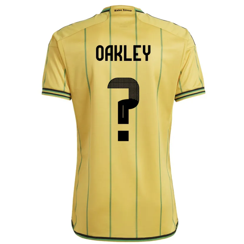 Danxen Niño Camiseta Jamaica Katie Oakley #0 Amarillo 1ª Equipación 24-26 La Camisa México
