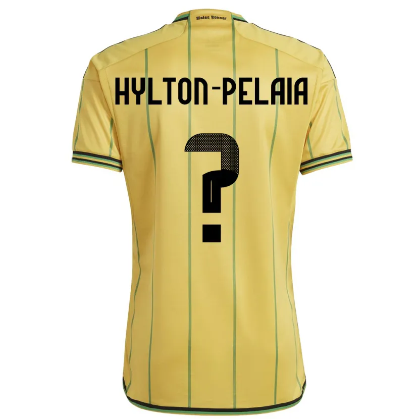 Danxen Niño Camiseta Jamaica Jayda Hylton-Pelaia #0 Amarillo 1ª Equipación 24-26 La Camisa México