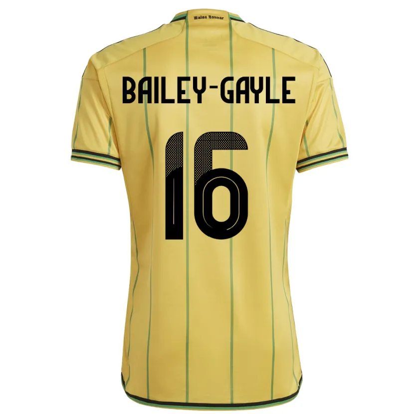 Danxen Niño Camiseta Jamaica Paige Bailey-Gayle #16 Amarillo 1ª Equipación 24-26 La Camisa México