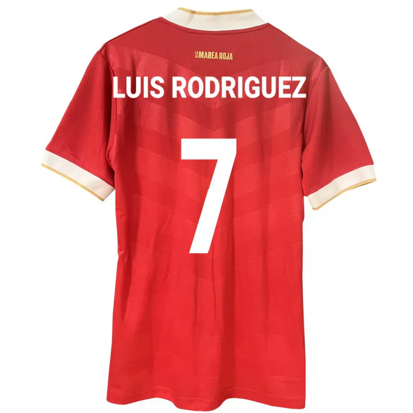 Danxen Niño Camiseta Panamá José Luis Rodríguez #7 Rojo 1ª Equipación 24-26 La Camisa México