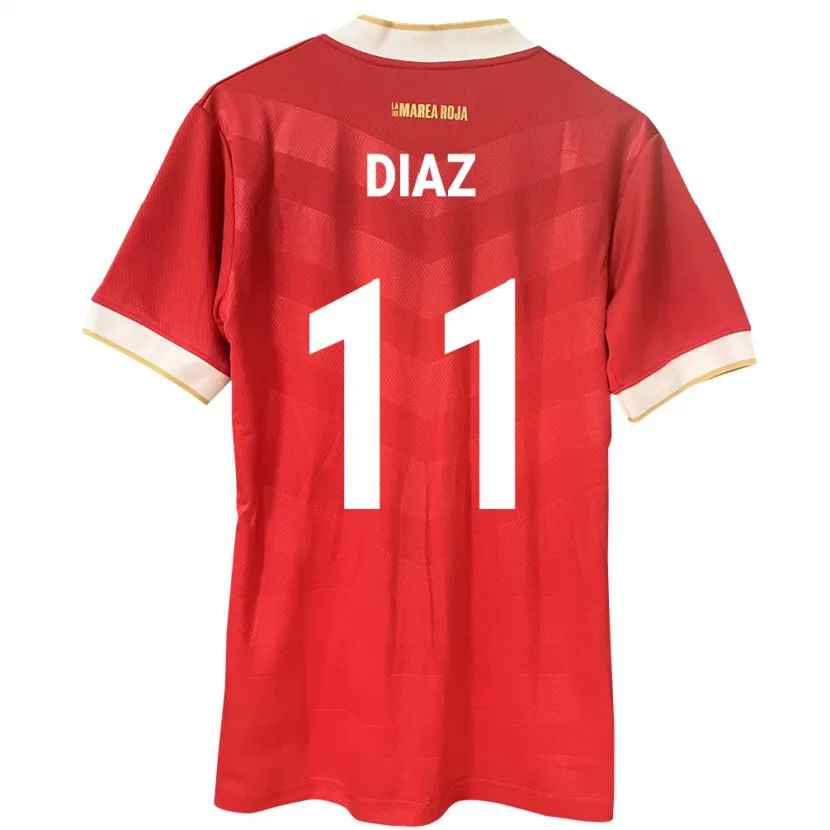 Danxen Niño Camiseta Panamá Ismael Díaz #11 Rojo 1ª Equipación 24-26 La Camisa México
