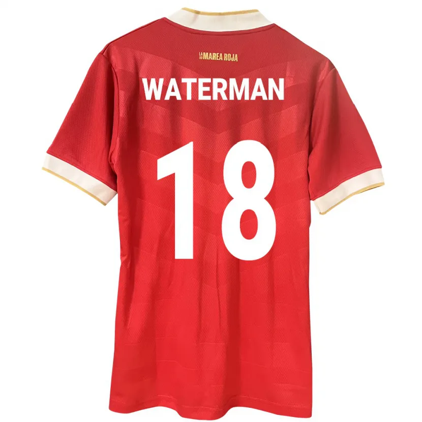Danxen Niño Camiseta Panamá Cecilio Waterman #18 Rojo 1ª Equipación 24-26 La Camisa México