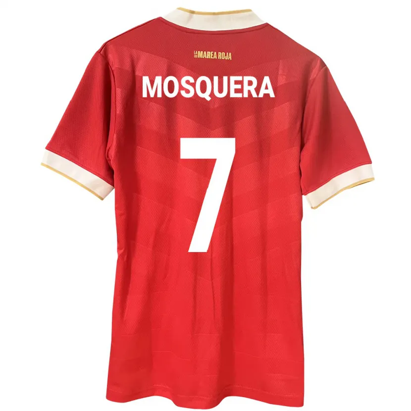 Danxen Niño Camiseta Panamá Rafael Mosquera #7 Rojo 1ª Equipación 24-26 La Camisa México