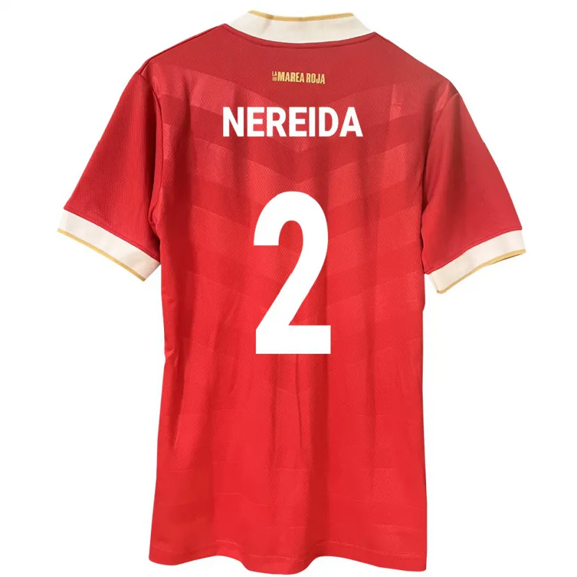 Danxen Niño Camiseta Panamá Juriel Nereida #2 Rojo 1ª Equipación 24-26 La Camisa México
