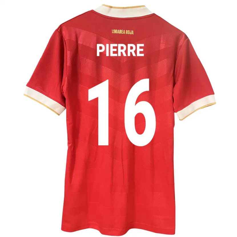 Danxen Niño Camiseta Panamá Jael Pierre #16 Rojo 1ª Equipación 24-26 La Camisa México