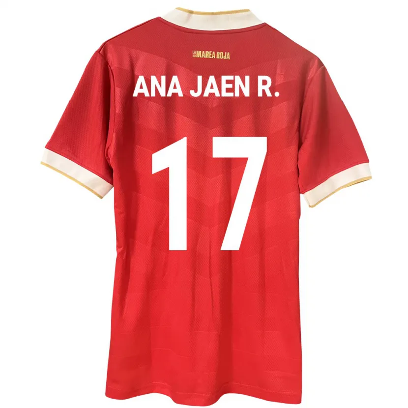 Danxen Niño Camiseta Panamá Ana Jaén Rodríguez #17 Rojo 1ª Equipación 24-26 La Camisa México