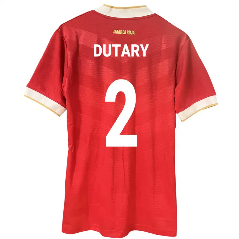 Danxen Niño Camiseta Panamá Claudia Dutary #2 Rojo 1ª Equipación 24-26 La Camisa México