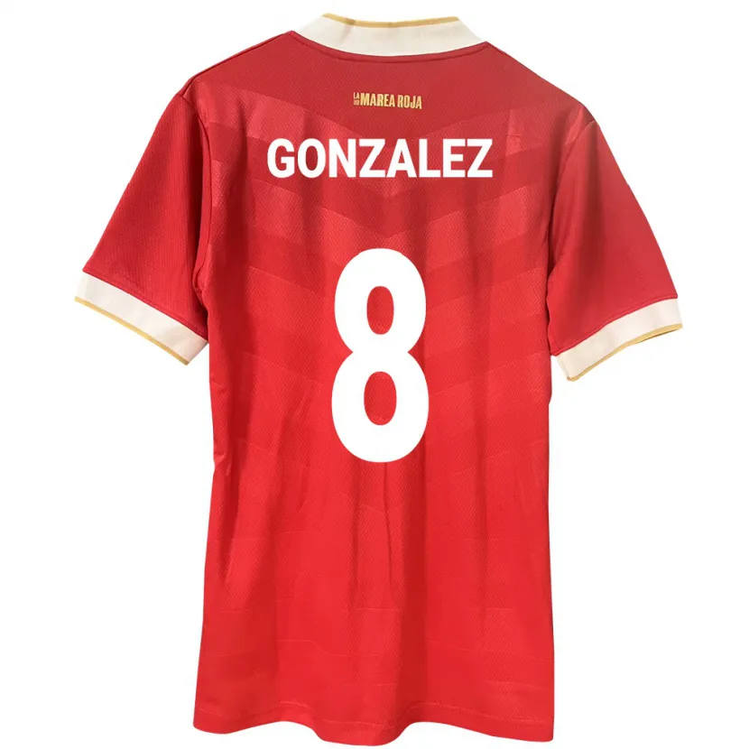 Danxen Niño Camiseta Panamá Schiandra González #8 Rojo 1ª Equipación 24-26 La Camisa México