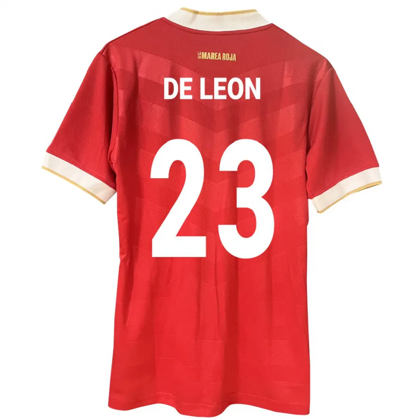 Danxen Niño Camiseta Panamá Yerenis De León #23 Rojo 1ª Equipación 24-26 La Camisa México
