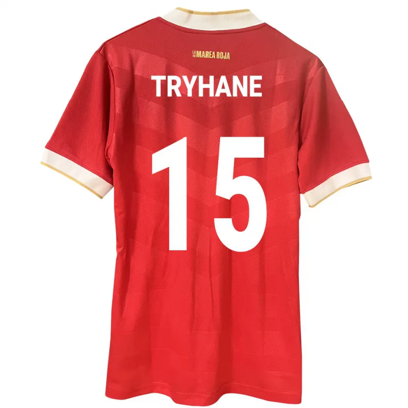 Danxen Niño Camiseta Panamá Izaura Tryhane #15 Rojo 1ª Equipación 24-26 La Camisa México