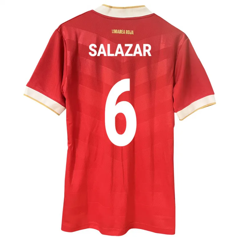 Danxen Niño Camiseta Panamá Deysiré Salazar #6 Rojo 1ª Equipación 24-26 La Camisa México