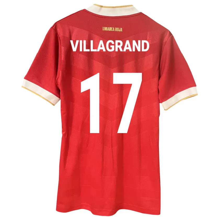 Danxen Niño Camiseta Panamá Gabriela Villagrand #17 Rojo 1ª Equipación 24-26 La Camisa México