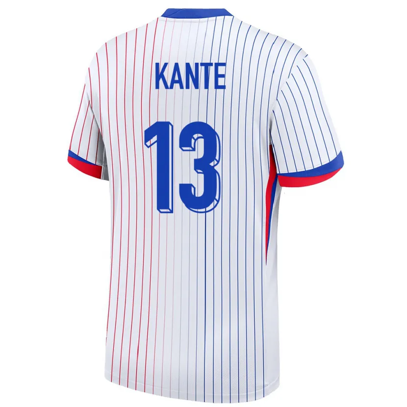 Danxen Niño Camiseta Francia N Golo Kante #13 Blanco 2ª Equipación 24-26 La Camisa México