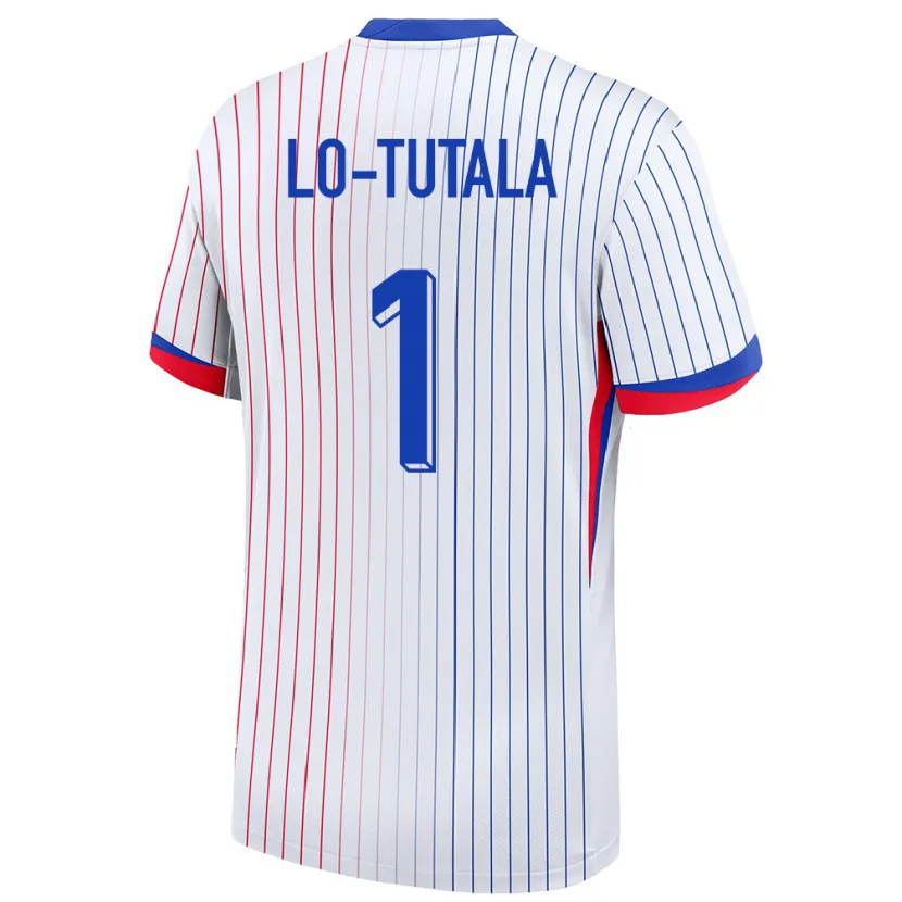 Danxen Niño Camiseta Francia Thimothee Lo Tutala #1 Blanco 2ª Equipación 24-26 La Camisa México