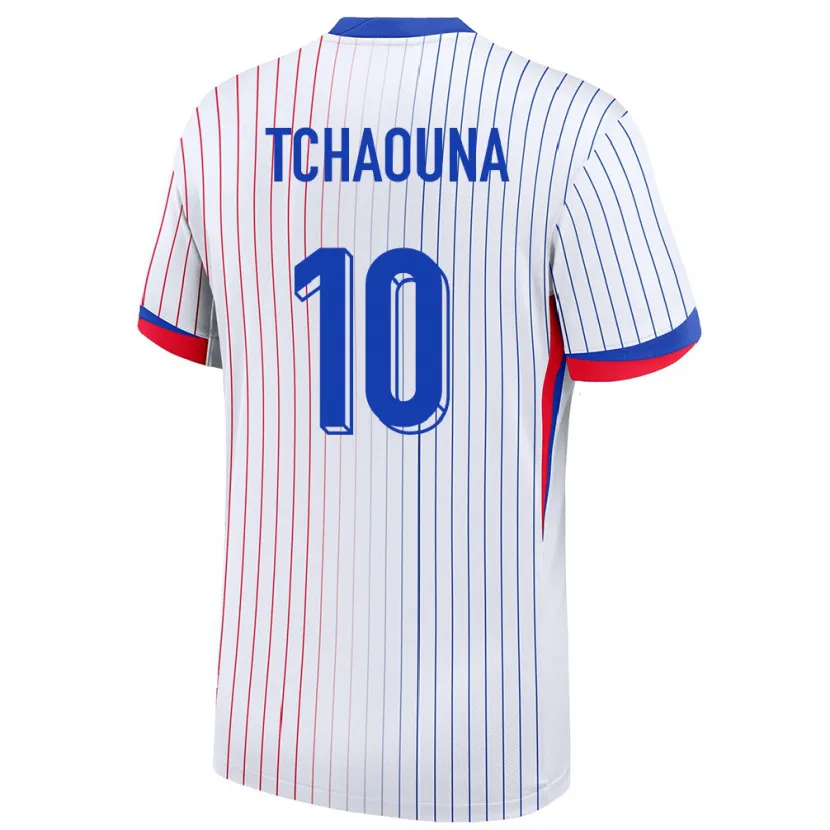 Danxen Niño Camiseta Francia Loum Tchaouna #10 Blanco 2ª Equipación 24-26 La Camisa México