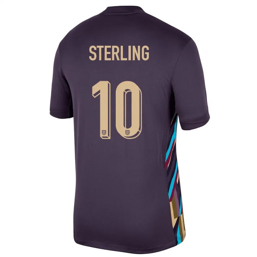 Danxen Niño Camiseta Inglaterra Raheem Sterling #10 Pasa Oscura 2ª Equipación 24-26 La Camisa México