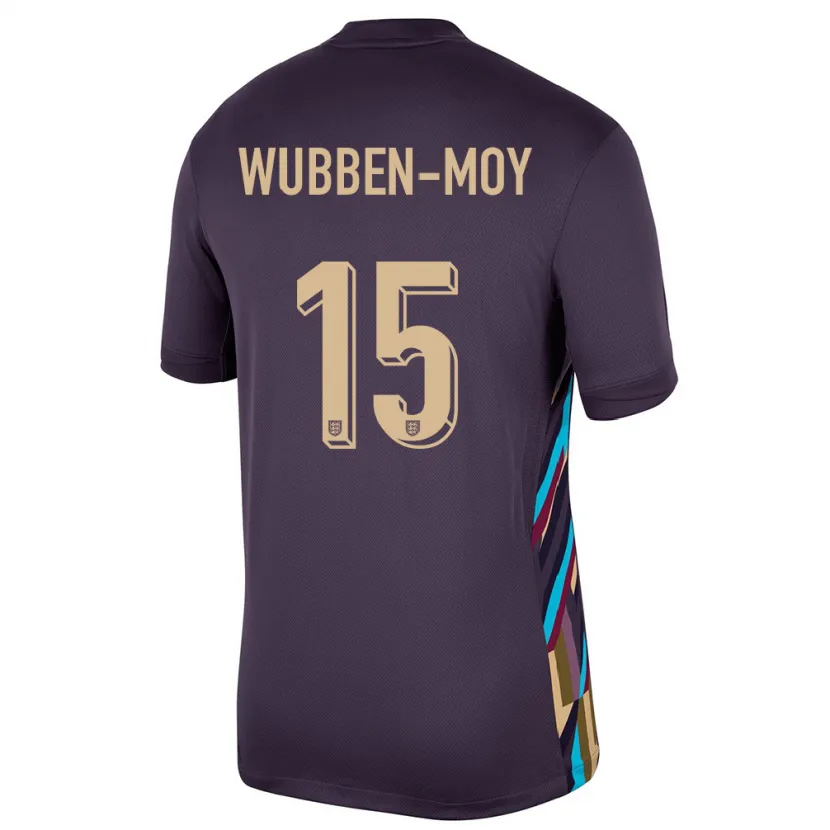 Danxen Niño Camiseta Inglaterra Lotte Wubben Moy #15 Pasa Oscura 2ª Equipación 24-26 La Camisa México