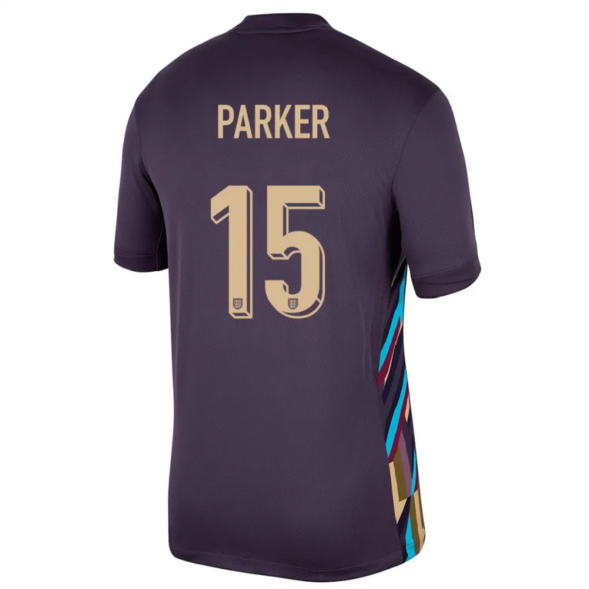 Danxen Niño Camiseta Inglaterra Lucy Parker #15 Pasa Oscura 2ª Equipación 24-26 La Camisa México