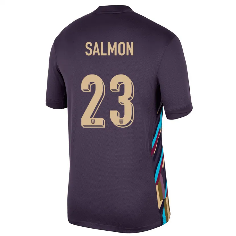 Danxen Niño Camiseta Inglaterra Ebony Salmon #23 Pasa Oscura 2ª Equipación 24-26 La Camisa México