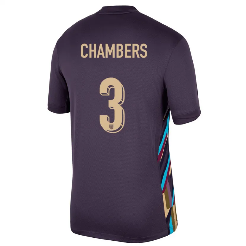 Danxen Niño Camiseta Inglaterra Luke Chambers #3 Pasa Oscura 2ª Equipación 24-26 La Camisa México