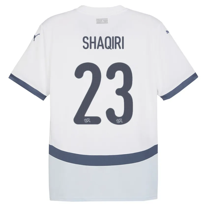 Danxen Niño Camiseta Suiza Xherdan Shaqiri #23 Blanco 2ª Equipación 24-26 La Camisa México