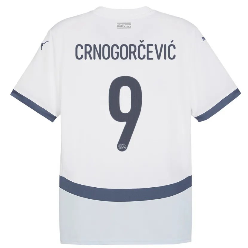 Danxen Niño Camiseta Suiza Ana Maria Crnogorcevic #9 Blanco 2ª Equipación 24-26 La Camisa México