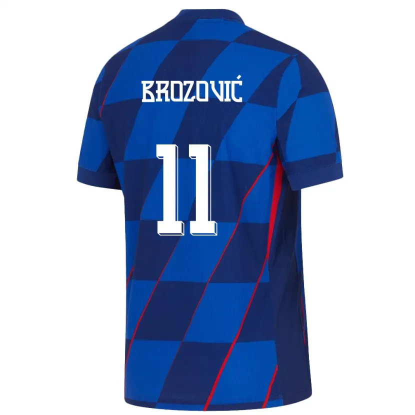 Danxen Niño Camiseta Croacia Marcelo Brozovic #11 Azul 2ª Equipación 24-26 La Camisa México