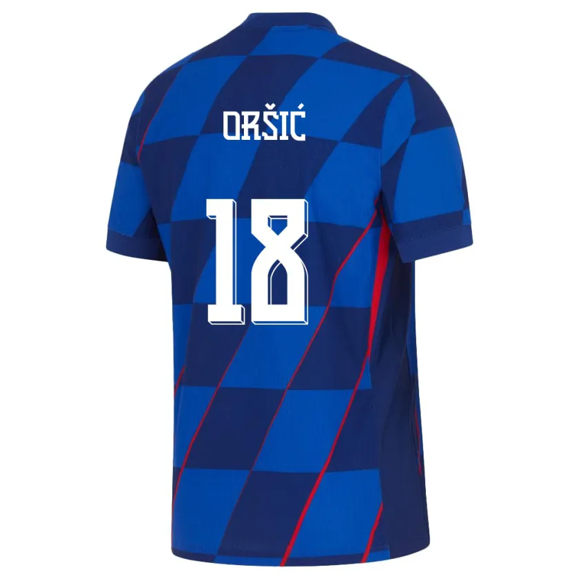 Danxen Niño Camiseta Croacia Mislav Orsic #18 Azul 2ª Equipación 24-26 La Camisa México