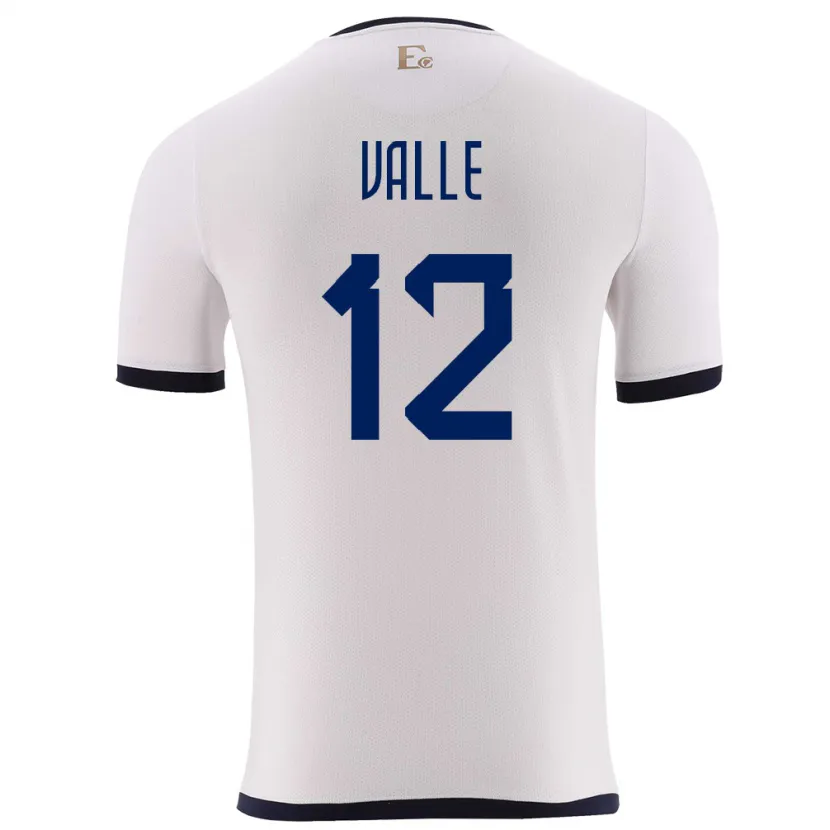 Danxen Niño Camiseta Ecuador Gonzalo Valle #12 Blanco 2ª Equipación 24-26 La Camisa México