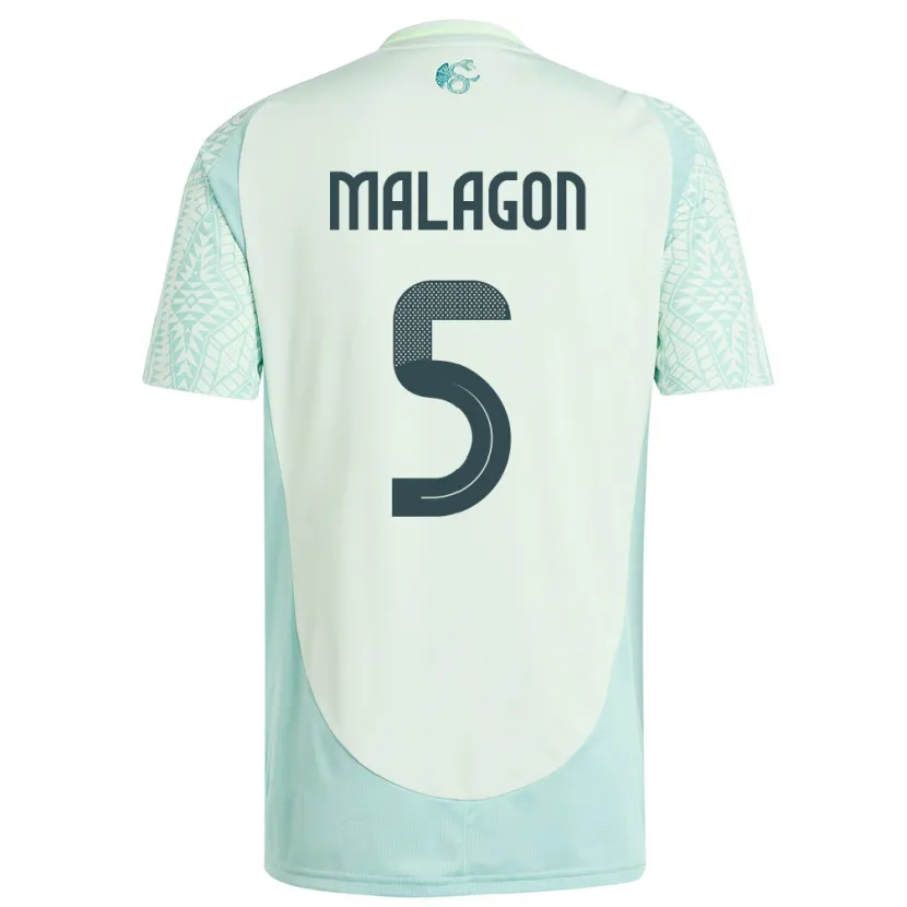 Danxen Niño Camiseta México Luis Malagon #5 Lino Verde 2ª Equipación 24-26 La Camisa México
