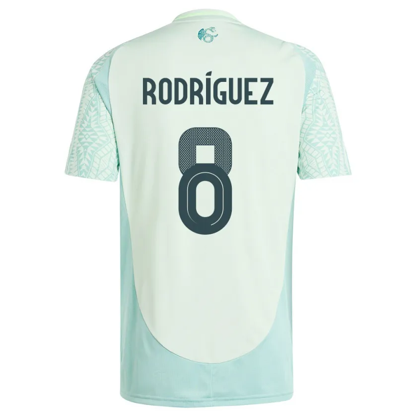 Danxen Niño Camiseta México Carlos Rodriguez #8 Lino Verde 2ª Equipación 24-26 La Camisa México