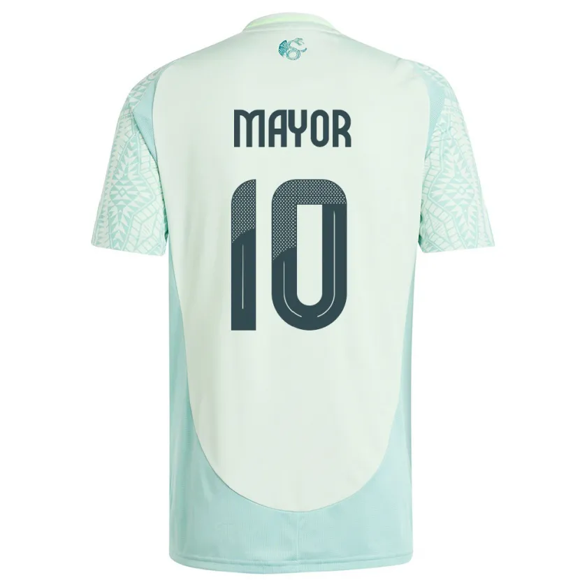 Danxen Niño Camiseta México Stephany Mayor #10 Lino Verde 2ª Equipación 24-26 La Camisa México