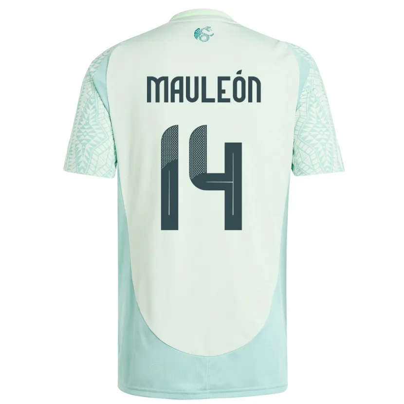 Danxen Niño Camiseta México Natalia Mauleon #14 Lino Verde 2ª Equipación 24-26 La Camisa México