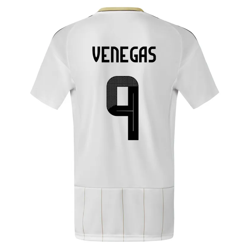 Danxen Niño Camiseta Costa Rica Carolina Venegas #9 Blanco 2ª Equipación 24-26 La Camisa México
