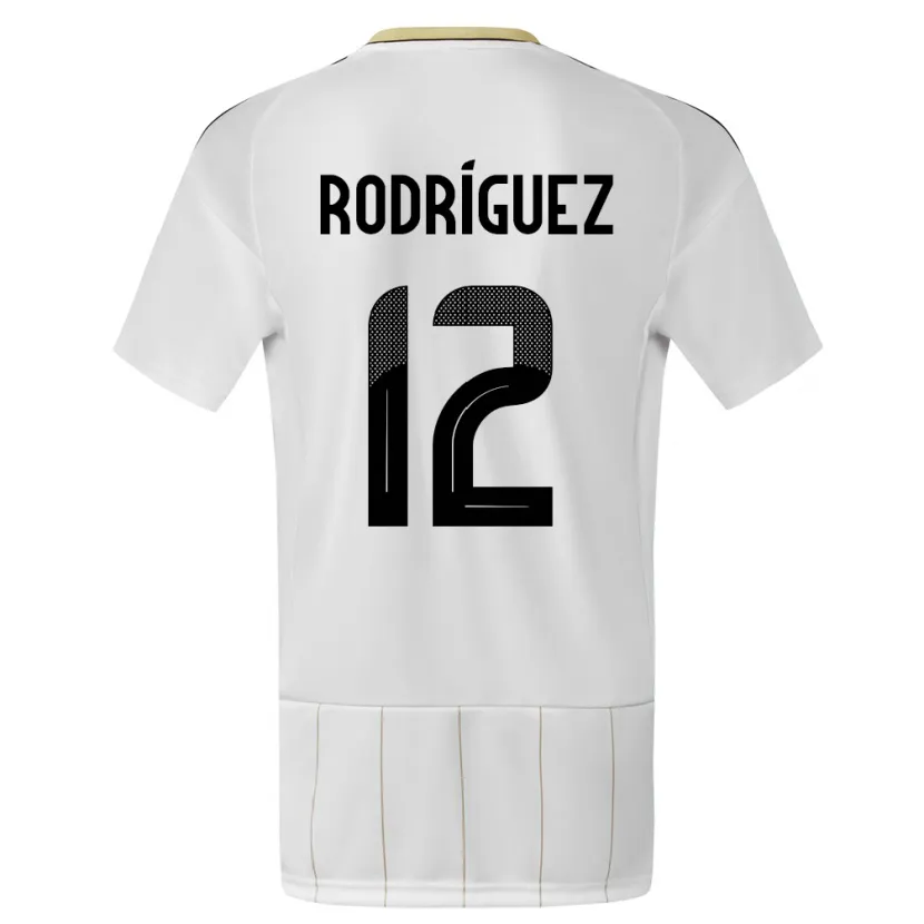 Danxen Niño Camiseta Costa Rica Lixy Rodriguez #12 Blanco 2ª Equipación 24-26 La Camisa México