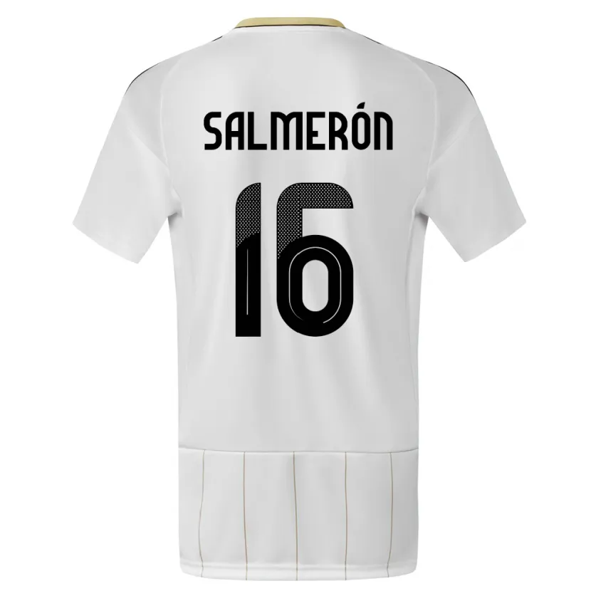 Danxen Niño Camiseta Costa Rica Andrey Salmeron #16 Blanco 2ª Equipación 24-26 La Camisa México