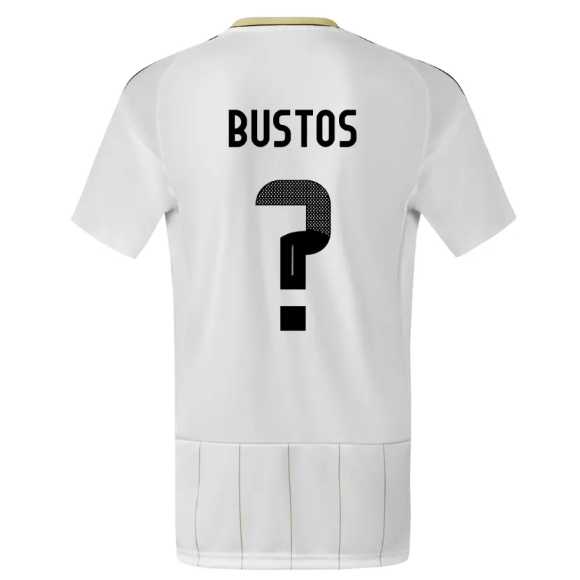Danxen Niño Camiseta Costa Rica Roy Bustos #0 Blanco 2ª Equipación 24-26 La Camisa México