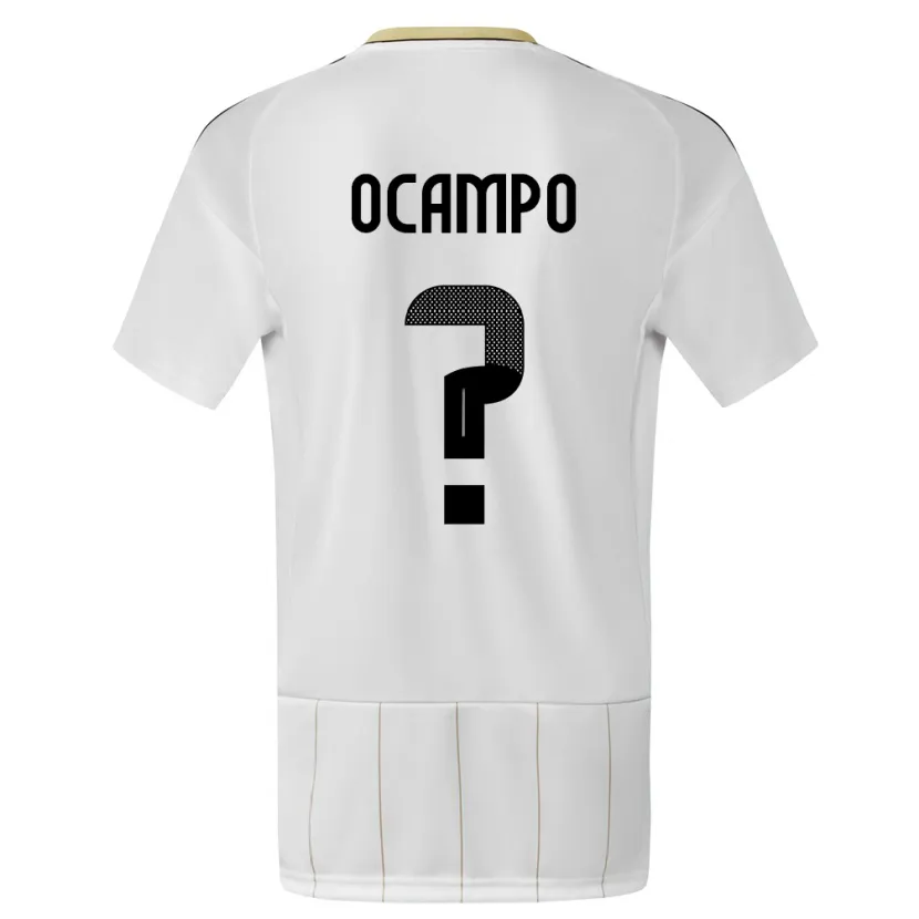 Danxen Niño Camiseta Costa Rica Benjamin Ocampo #0 Blanco 2ª Equipación 24-26 La Camisa México
