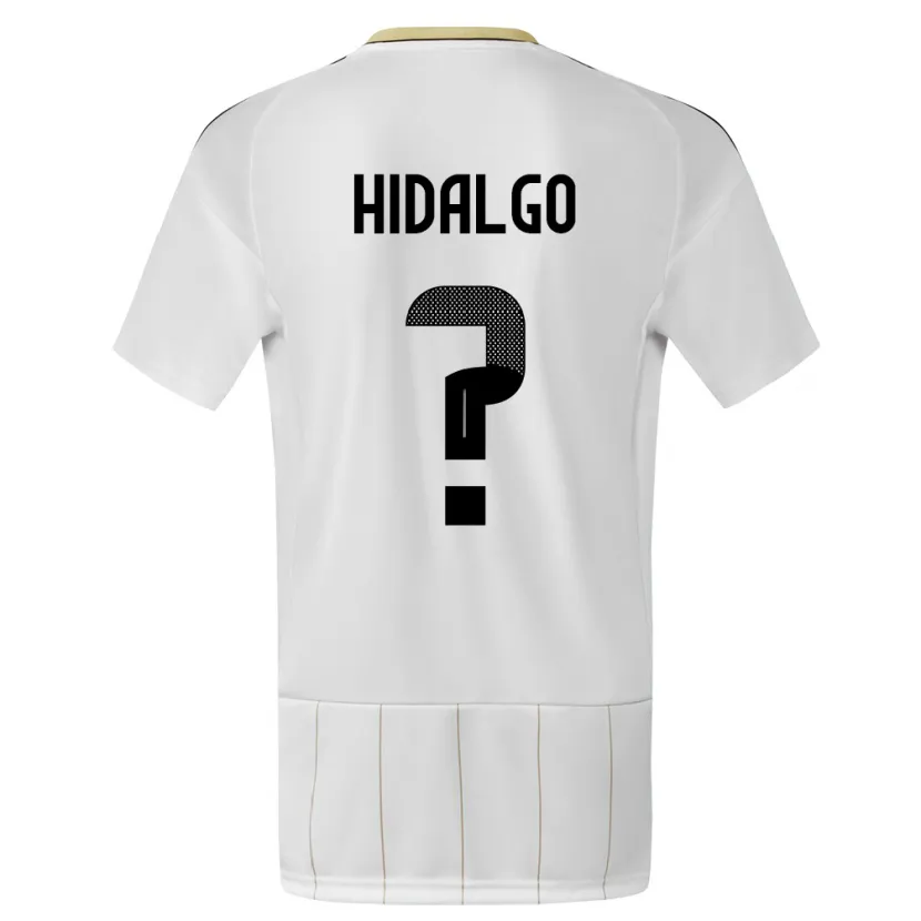 Danxen Niño Camiseta Costa Rica Pablo Hidalgo #0 Blanco 2ª Equipación 24-26 La Camisa México