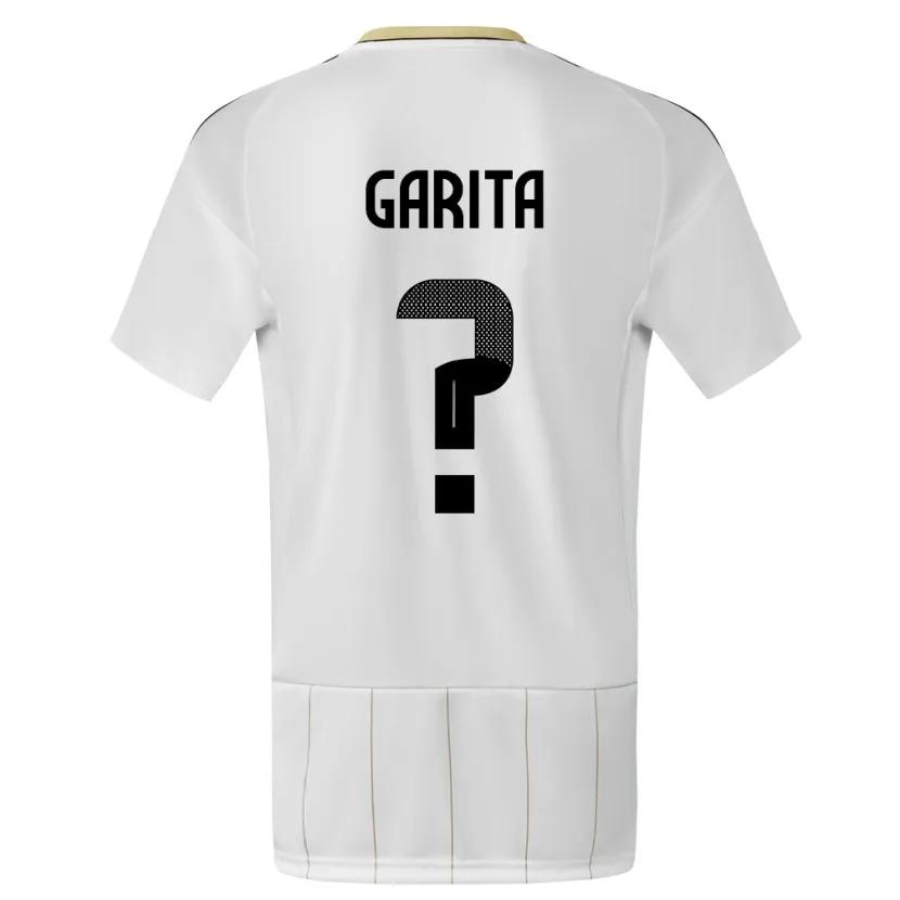 Danxen Niño Camiseta Costa Rica Emmanuel Garita #0 Blanco 2ª Equipación 24-26 La Camisa México