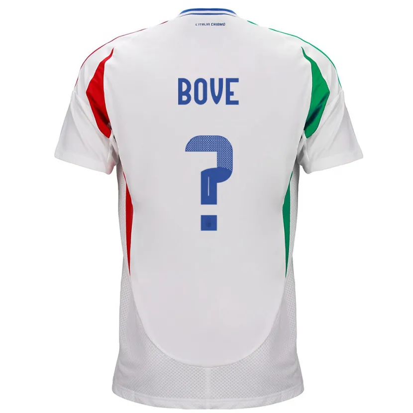 Danxen Niño Camiseta Italia Edoardo Bove #0 Blanco 2ª Equipación 24-26 La Camisa México