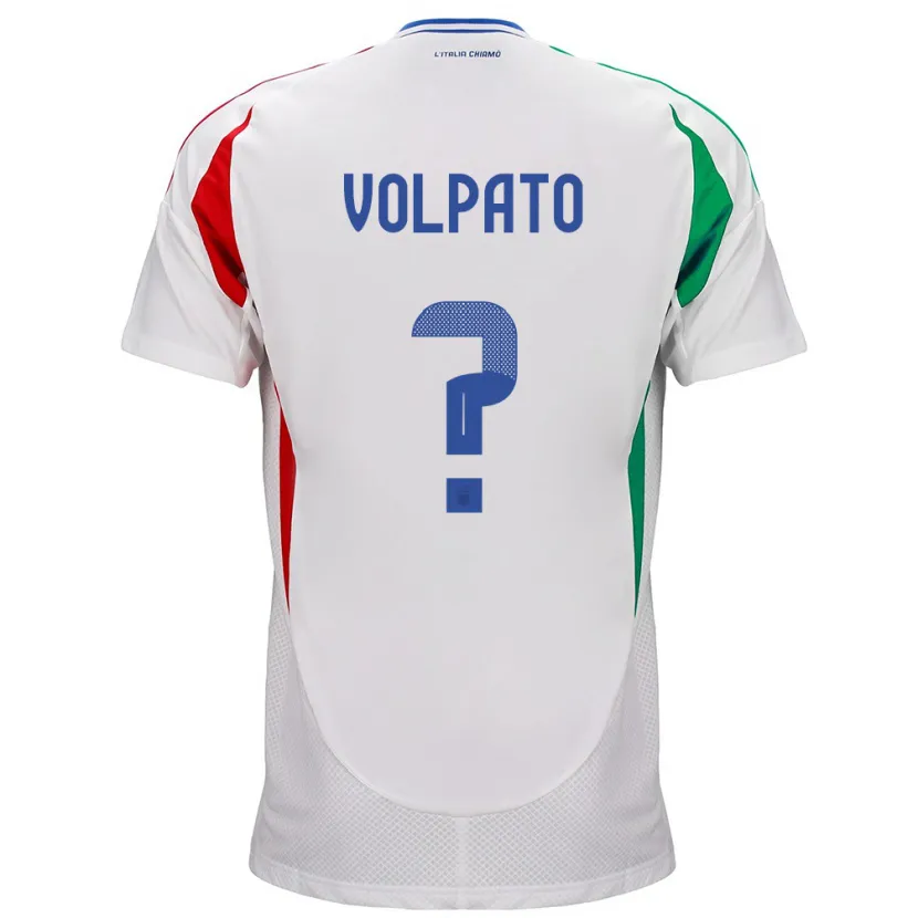 Danxen Niño Camiseta Italia Cristian Volpato #0 Blanco 2ª Equipación 24-26 La Camisa México