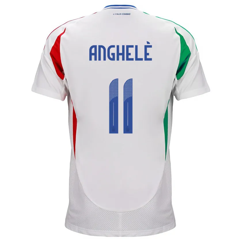 Danxen Niño Camiseta Italia Lorenzo Anghelè #11 Blanco 2ª Equipación 24-26 La Camisa México