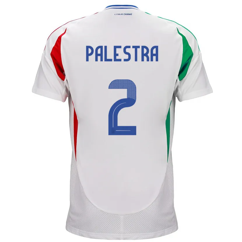 Danxen Niño Camiseta Italia Marco Palestra #2 Blanco 2ª Equipación 24-26 La Camisa México