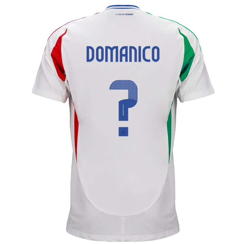 Danxen Niño Camiseta Italia Saverio Domanico #0 Blanco 2ª Equipación 24-26 La Camisa México