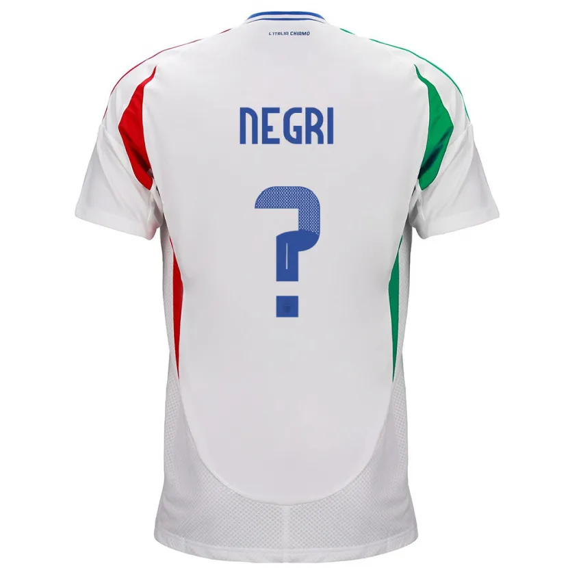 Danxen Niño Camiseta Italia Simone Negri #0 Blanco 2ª Equipación 24-26 La Camisa México
