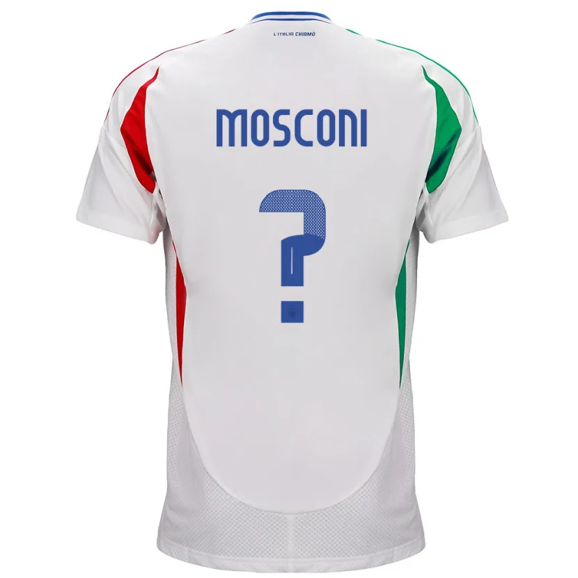 Danxen Niño Camiseta Italia Mattia Mosconi #0 Blanco 2ª Equipación 24-26 La Camisa México